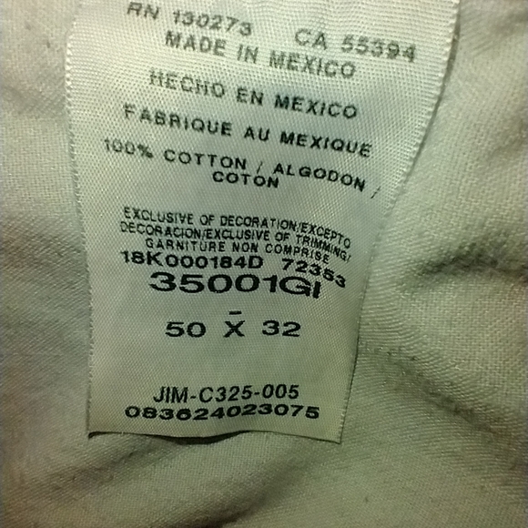 Wrangler Rugged Wear Blue Medium Wash Denim Jeans Men's sz 50x32. - Picture 5 of 6